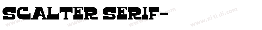Scalter serif字体转换